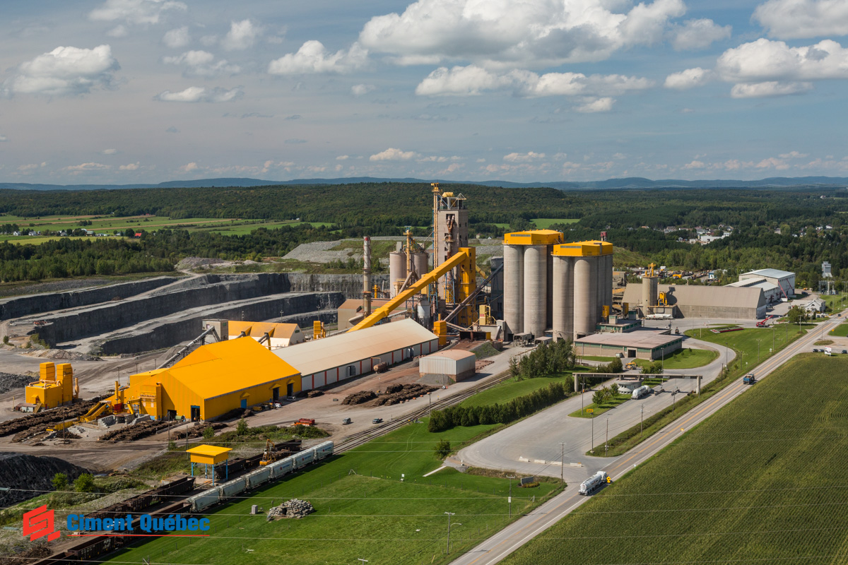 Ciment Québec inc. Usine de St-Basile, Qc